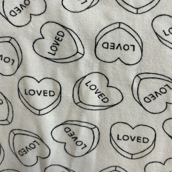 Hanna Andersson Pajamas Size 120 Cm Or US 6 Conversation Hearts Valentines Day - Picture 4 of 8